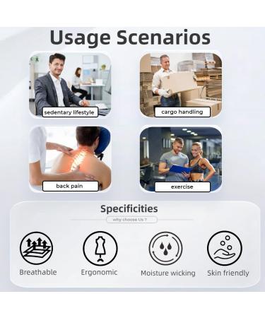 Back Posture Corrector for Men - Adjustable Back Brace for Pain Relief & Improved Posture (XL 38-46 Waist) - Ventilated Support for All-Day Comfort - Buy Online on GoSupps.com