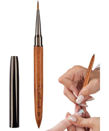 Lnhgh Nail Polish Brush - Tool Sandalwood Nail Polish Brush For Thin Details Fine Drawing Long Lines Home Use And Professional Nail Salon - Buy Online on GoSupps.com