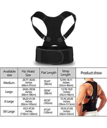 Back Posture Corrector Adjustable Back Brace Protects Lumbar Spine Support Belt Comfortable Design Pain Relief for Upper and Lower Back Waist Prevent Humpback Xl - Buy Online on GoSupps.com
