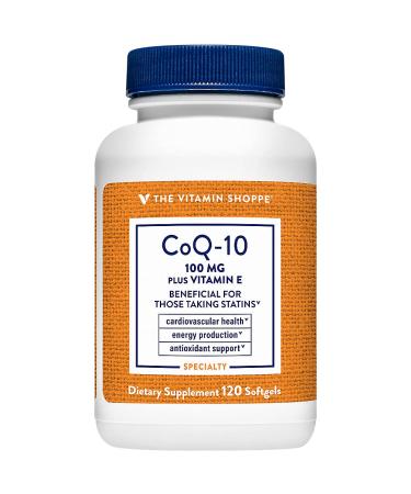 The Vitamin Shoppe CoQ-10 Plus Vitamin E 100MG Supports Cardiovascular Energy Production & Cellular Health (120 Softgels)