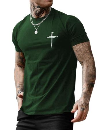 Men's ZDFER Short Sleeve Muscle Gym Workout Tee - Ethnic Print Summer Athletic Shirt for Couples - Big and Tall - Halloween 2022 - Buy Online on GoSupps.com