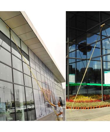 photovoltaic cleaner window cleaning pole Telescoping High Window Cleaner Window Cleaning Equipment 2 in 1 Microfiber Cloth and Rubber Squeegee 1.7-9.5 M Long Telescopic Pole Best for Lon 9.5m/31ft - Buy Online on GoSupps.com