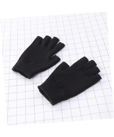 minkissy 1 Pair Black Fingerless Gloves Black Gel Spa Gloves Moisturizing Gloves Moisturizing Hand Gloves Whitening Glove Gel Gloves Mositurizing Fingerless Glove Apparel Simple - Buy Online on GoSupps.com