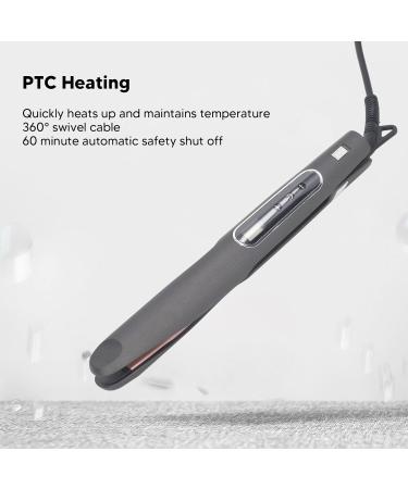 Hair Flat Iron Curler - 55W PTC Heating Straightener with Temp Control & LCD Display (US Plug) - Perfect for Salon Use - Buy Online on GoSupps.com