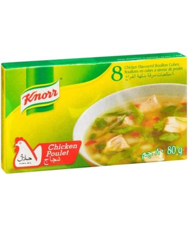Knorr chicken cubes 80g halal (8 cubes * 10 Gr) - Buy Online on GoSupps.com