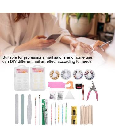 Nail Art Tools Kit Nail File UV Gel Dotting Pen Manicure Set Rhinestone for Professionals and Beginners Home Salon Use - Buy Online on GoSupps.com