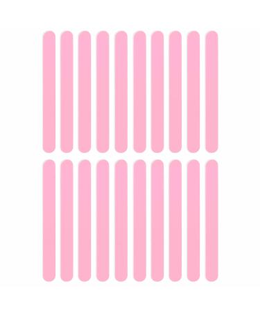 20 Professional Nail File Emery Boards Manicure Double Sided 280 320 Grit Pink