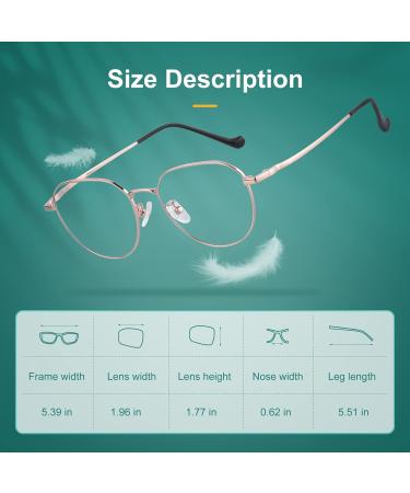 Vimbloom Blue Light Filter Glasses | Computer & Gaming - UV Protection Anti-Glare - Stylish Rose Gold & Black Options - Buy Online on GoSupps.com