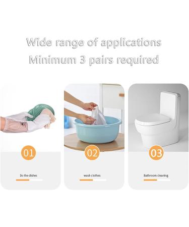 KKRAUS Kitchen Non-Slip Cleaning Gloves Reusable Rubber Gloves Durable Waterproof Dishwashing Gloves 3 Pairs Household Gloves Large White - Buy Online on GoSupps.com