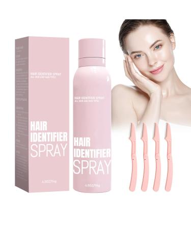 Hair Identifier Spray for Face Shaving Hair Identifier Spray for Face Dermaplaning Skin Body Hair Identifying Spray for Women Face Shaving Spray(1pc)