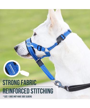 Zerodis Dog Head Halter with Safety Strap Stops Heavy Pulling On The Leash Padded Headcollar for Small Medium and Large Dog Sizes Adjustable Head Collar for Dogs (Red) L (about 6 8 Years Old) Red - Buy Online on GoSupps.com