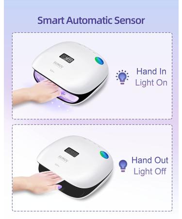 SUNUV 48W UV LED Nail Dryer Lamp for Gel Polish | SUN4 Black | Auto Sensor, Professional Nail Art Tools - Buy Online on GoSupps.com