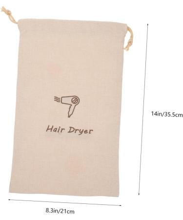 Travel Hair Dryer Travel Bag Organizer Hair Blow Dryer Bag Drawstring Bag Portable 35c Jewelry Bag 35.5x21cm As Shown - Buy Online on GoSupps.com