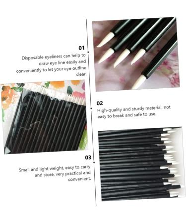 Beavorty 300 PCS Disposable Eyeliner gel eyeliner mascara tools for eyelash Disposable Fiber Eyeliner extend 9x0.7cmx3pcs Blackx3pcs - Buy Online on GoSupps.com