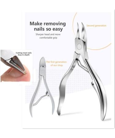 Nail Clippers Cuticle Scissors Nail Nipper Oblique Mouth Nail Groove Special Clippers Nail Dead Skin Remover Pedicure Manicure Tools - Buy Online on GoSupps.com