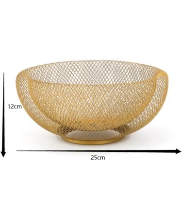 Fruit Basket Fruit Bowl Metal Wire Woven Fruit Storage Bowl Basket for Kitchen Large Mesh Fruit Stand for Pineapple Kitchen Organizers and Storage (Color : A Size : 12 * 25cm) - Buy Online on GoSupps.com