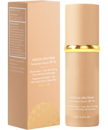 Self-Adapting Foundation | 30g Corrective Foundation SPF 50 Sunscreen Liquid Concealer for Even Skin Tone and Long-Lasting Wear - Buy Online on GoSupps.com