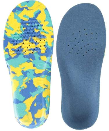 Orthopedic Insoles for Children - Supportive Eva Inserts for High Foot Vaults | Plush XL Blue Soles - Buy Online on GoSupps.com