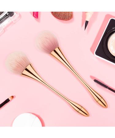 BEATURE 2 Piece Large Mineral Powder Brushes - Professional Makeup Set for Foundation, Blush, and Highlighter in Rose Gold - Buy Online on GoSupps.com