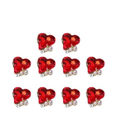 Worparsen Nail Ornament Long Lasting Faux Pearl Manicure Decor DIY Craft Sparkling E