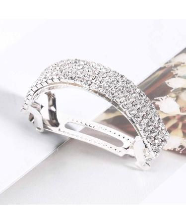 Yheakne Boho Crystal Ponytail Holder | Luxury Hair Cuff Barrette | Rhinestone Hair Clip for Women and Girls - Buy Online on GoSupps.com