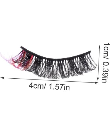 POPETPOP 14 Pairs false lashes fake eyelashes colored eyelashes false eyelashes cluster lashes lash clusters faux eyelashes cosmetic lashes individual lashes cross Imitation extend - Buy Online on GoSupps.com