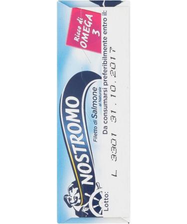 Nostromo Filetti di Salmone al Naturale Lot de 5 filets de saumon naturels 110 g + 1 paquet de poudre de talc Felce Azzurra 100 g - Buy Online on GoSupps.com