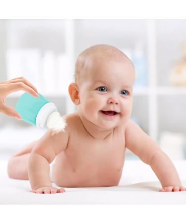 Bo te de Talc Poudre B b Portable avec Houpette R utilisable Distributeur de Talc Vide pour Voyage Bocal en Forme d'Ours de Poudre Corporelle pour Enfant et Femme (sans Poudree) (Bleu) - Buy Online on GoSupps.com