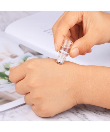 25 Pcs Clear Glass Mini Roll On Bottles - Empty 2ml Roller Ball Bottles for Essential Oils, Perfume, Lip Balm - Cosmetic Sample Vials with Black Cap - Buy Online on GoSupps.com