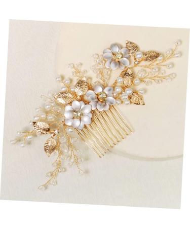 Mikinona Bead Hair Comb Bridal Hair Accessories Bridal Hair Side Comb Delicate Hair Comb Female Head Decor Hair Accessory Hair Decor for Wedding Exquisite Hair Comb Bridal Hair Decor - Buy Online on GoSupps.com