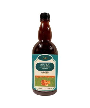 Ved Premium 1L Coffee & Cocktail Syrup Sugar Free Caramel Flavor Vegan Gluten Free & Fat Free.
