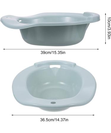 Healifty Sitz Bath Basin Bidet for Hemorrhoid Relief - Over-The-Toilet Design for Pregnant Women, Elderly, Post-Episiotomy Care - Blue - Buy Online on GoSupps.com