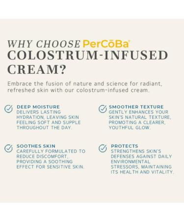 Colostrum Moisturizer for Neck Face & Hands - Non-Greasy Skin Care Cream with Vitamin E Sunflower & Jojoba - USA Made - 1.7oz - Buy Online on GoSupps.com