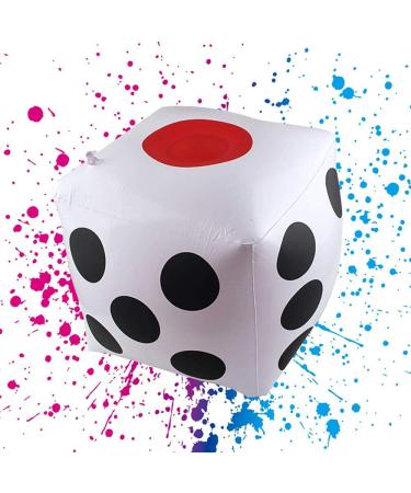 Jumbo Inflatable Dice 2-Pack - Outdoor and Indoor Fun with Giant Inflatable Dice Set and 10 Pc Dice - Ideal for Ludo, Pool Parties, and Broad Games - Buy Online on GoSupps.com