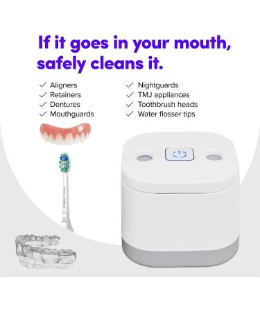 Famisym Ultrasonic Cleaner for Dental Appliances | 45KHz Cleaning Machine with UV Light | Ideal for Dentures, Retainers, Aligners, and More - Buy Online on GoSupps.com