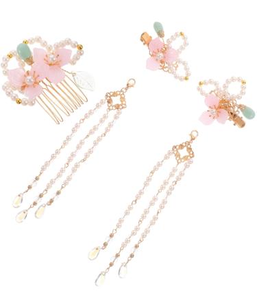 Beavorty 2 Sets comb flower tassel hairpins hanfu hair clip flower tassel clip flower tassel hair clip kimono hair barrettes hair clip hanfu headdress the flowers pair clip metal - Buy Online on GoSupps.com