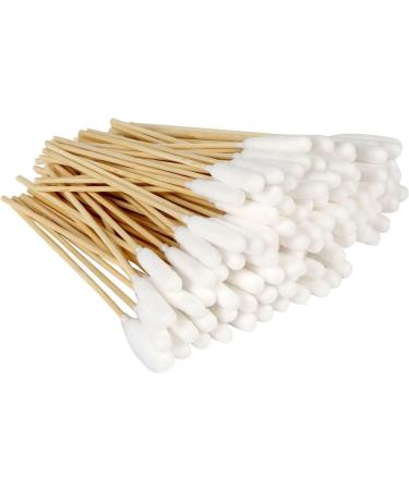 CEZKFH 300 pieces cotton swabs long cotton swabs for dogs cotton swabs ear cleaning for dogs wood pets ear cleaner ear cleaning sticks pet for pets dogs cats 15cm