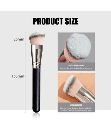 Okaywork Large Inclined Foundation Brush Makeup Brush Blush Brush Foundation Brush Dense Synthetic Premium Brush Hairs for Liquid Makeup Cream Powder Foundation - Buy Online on GoSupps.com