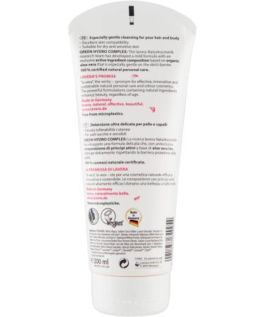 lavera Hydro Feeling 2in1 Hair and Body Wash Vegan Organic Skin Care Natural & Innovative Cosmetics 200ml - Buy Online on GoSupps.com