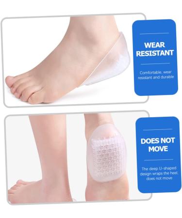 FOMIYES U-Shaped Heel Pads - 3 Pairs Heel Protectors for Height Boosting & Pain Relief - Gel Insoles for Men & Women - Buy Online on GoSupps.com