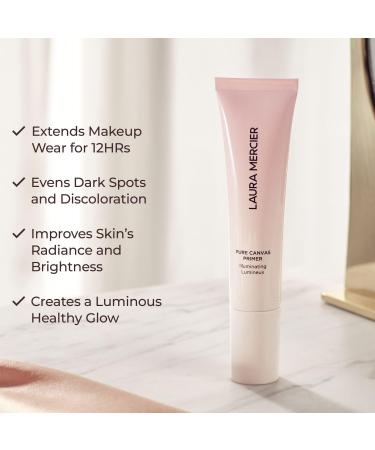 Laura Mercier Tinted Moisturizer Light Revealer with SPF 25 Luminous Finish Shade 0N1 Petal and Pure Canvas Primer Illuminating Improves and Extends Wear of Makeup Radiant Finish Bundle - Buy Online on GoSupps.com