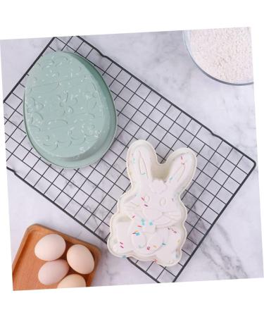 Milisten 1set Rabbit Cake Mold Easter Bunny Cookie Molds Easter Egg Silicone Bunny Resin Silicone Baking DIY Candy Tuile Molds Silicone Easter Baking Mold Pudding Handmade Soap Silica Gel - Buy Online on GoSupps.com