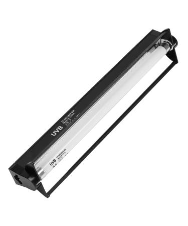 AIICIOO T5 HO UVB Lighting Combo Kit Terrarium Hood comes with Desert 5.0 8W UVB T5 Lamp Light Reptile Terrarium Hood
