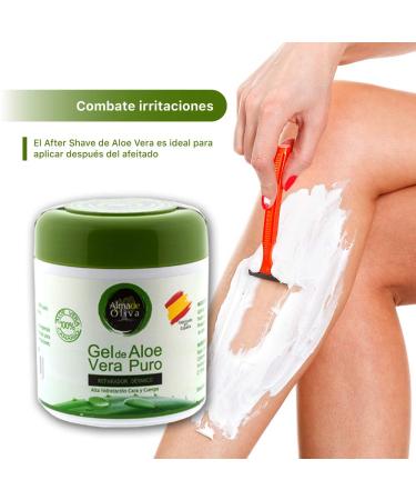 Premium Aloe Vera Gel & Cream 500ml - Moisturizing for Face & Body | Sunburn Relief Acne Treatment & Soothing Razor Burn for Men & Women - Buy Online on GoSupps.com