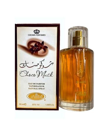 Choco Musk - Eau De Perfume Natural Spray - 50 ml (1.65 fl. oz) by Al-Rehab - 3 pack