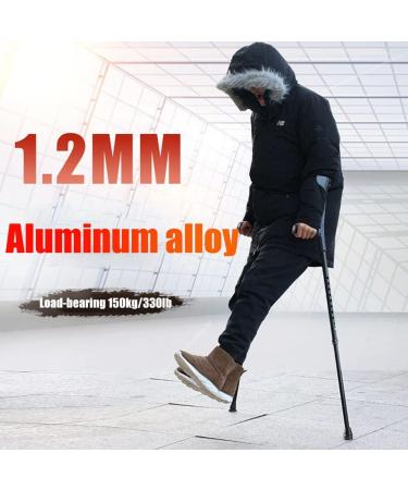 Forearm Crutches Lightweight Arm Cuff Crutch Ergonomic Adjustable Aluminum Crutches Great for Travel or Work Lucky Star Selfless dedication - Buy Online on GoSupps.com