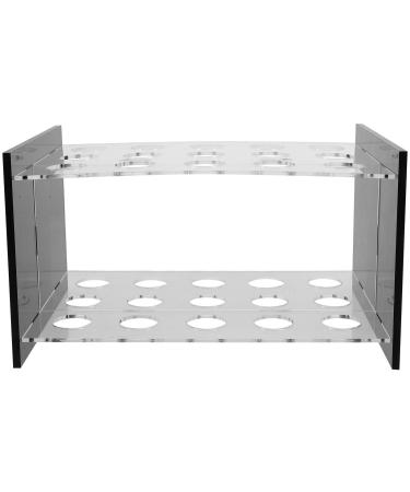 COHEALI Art Scissors Stand 15-hole Craft Scissor Holder Acrylic Test Tube Rack Handcraft Tool Shear Organizer Pen Storage Display Stand