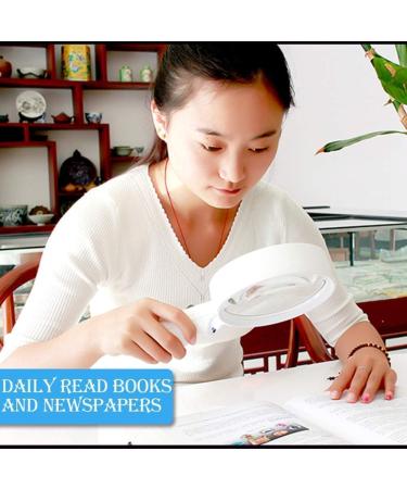 Led Magnifiers Handheld 10x Old Man Reading Magnifying Glass with Uv Light Electronic Repair Stamp Identification Magnifying Mirror Good Times - Buy Online on GoSupps.com