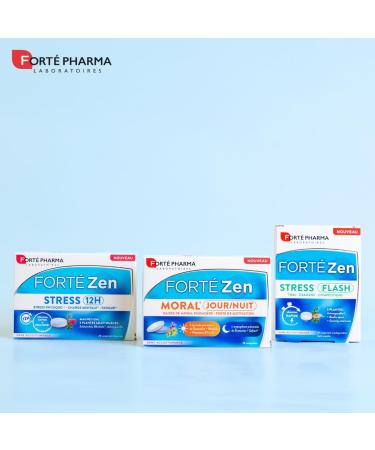 Fort Pharma - Fort Zen Moral Day Night - Moral and Motivation Dietary Supplement with Dopamine and Serotonin Precursors - L-Tyrosine Vitamin B6 Rhodiola Saffron - 30 tablets 2/day - Buy Online on GoSupps.com