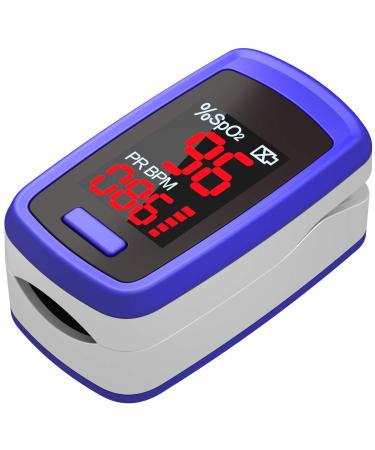 Fingertip Pulse Oximeter - Blood Oxygen Saturation Monitor for Sports or Aviation Use, OLED Display Oximeter with SpO2 Levels and Pulse Rate
